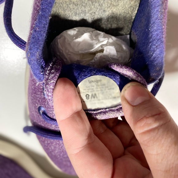 All Birds Woman’s Purple Wool Lace Up Washable Sneakers Size 8 - Picture 12 of 16